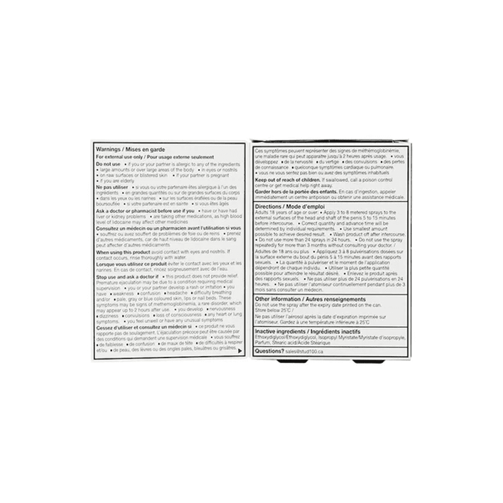 STUD 100 - Desensitizing Spray for Men