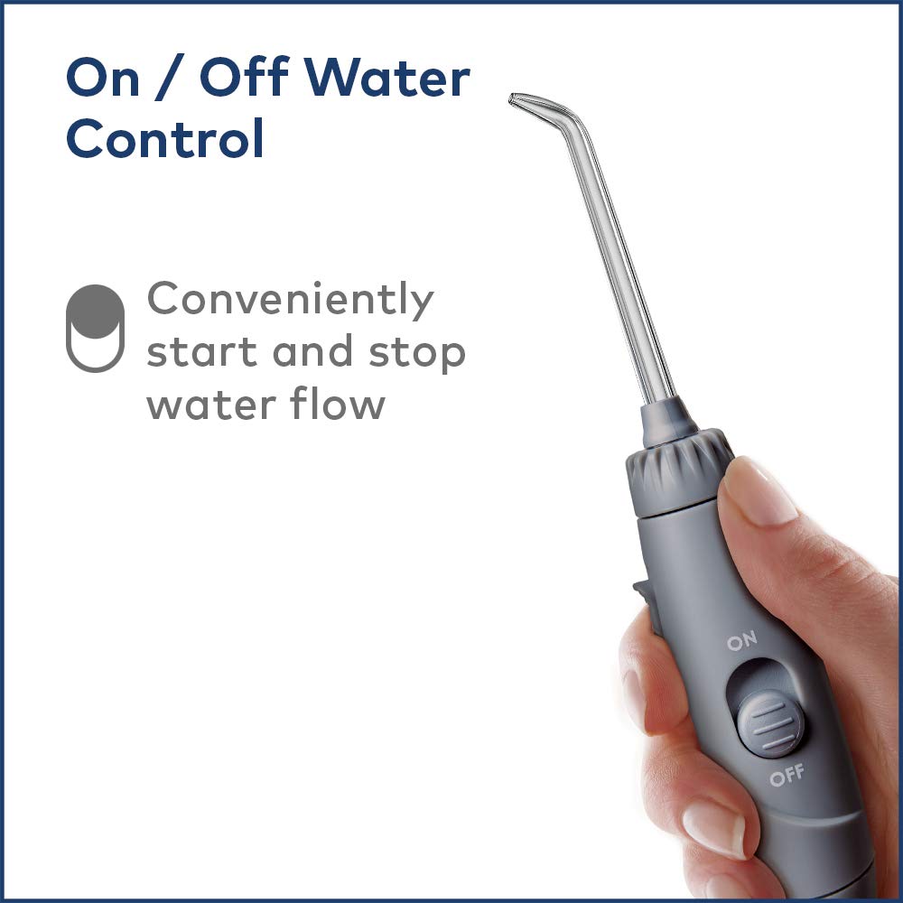 Waterpik ADA Accepted WP-667 Aquarius Water Flosser, Modern Gray