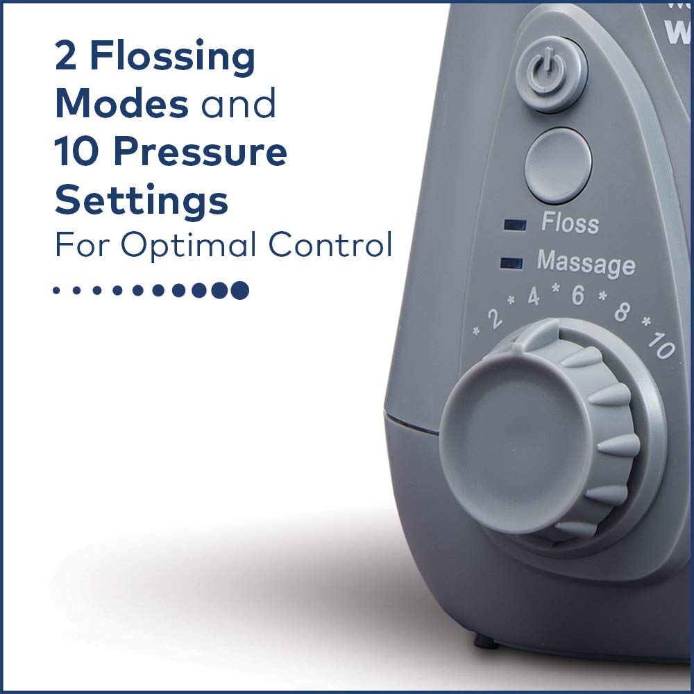 Waterpik ADA Accepted WP-667 Aquarius Water Flosser, Modern Gray