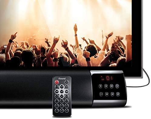 iSound Bassonix Wireless Rechargeable Stereo Speaker, Black