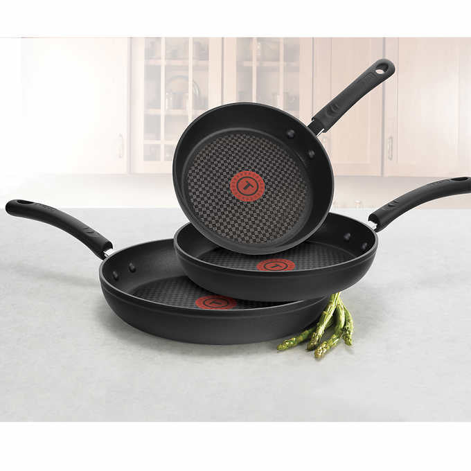 T-fal Ceramic Non-Stick Skillet Set, 3-piece