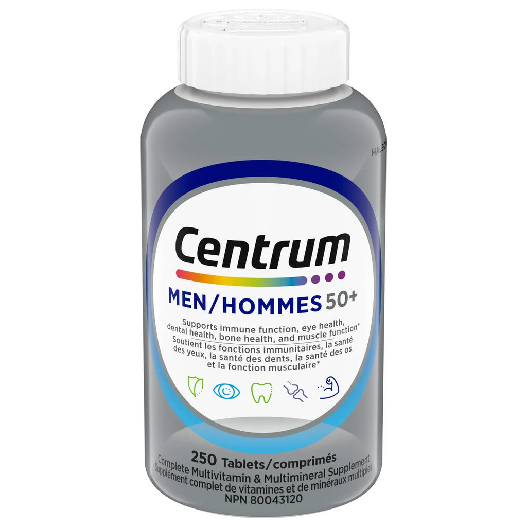 Centrum  Complete Multivitamin and Mineral Supplement for Men 50+ - 250 Tablets