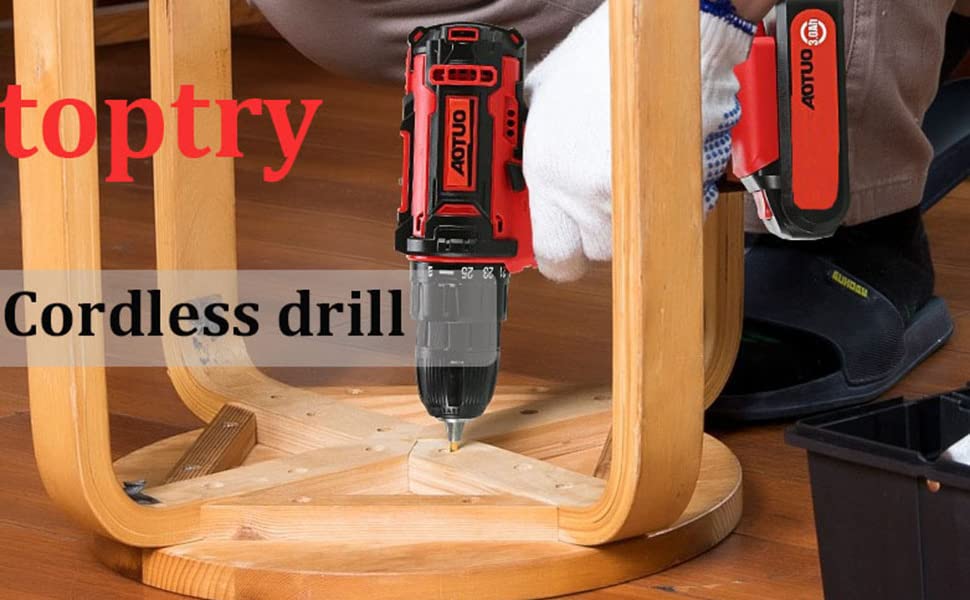 Cordless Drill,Upgraded Electric Screwdriver 1500 Lithium-ion Battery Power Drill