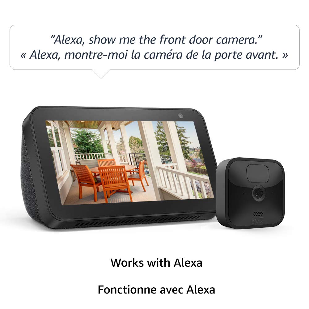 Blink Outdoor wireless, weather resistant HD security camera with two-year battery life
