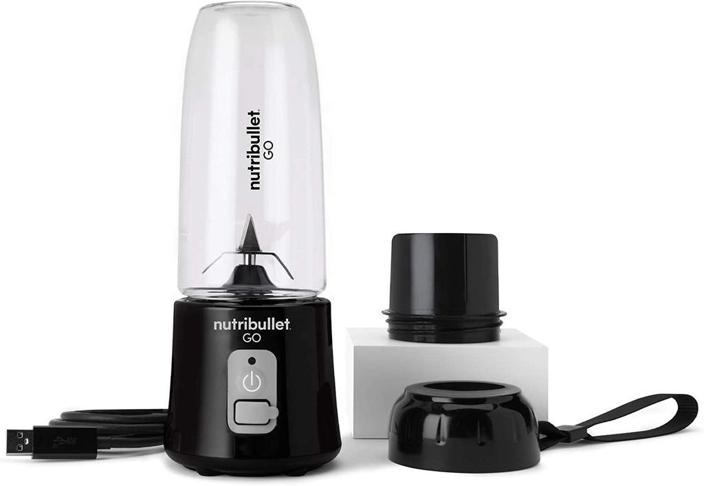 Nutribullet GO Portable Blender for Shakes and Smoothies, 13 Ounces, 70 Watts, Black, NB50300
