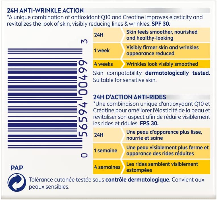 NIVEA Q10 Power Anti-Wrinkle + Firming Moisturizer SPF 30, 50ml