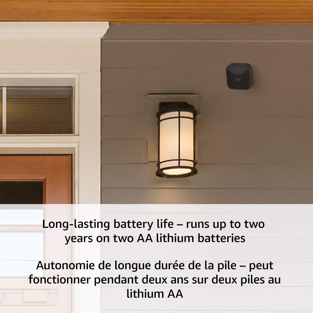 Blink Outdoor wireless, weather resistant HD security camera with two-year battery life