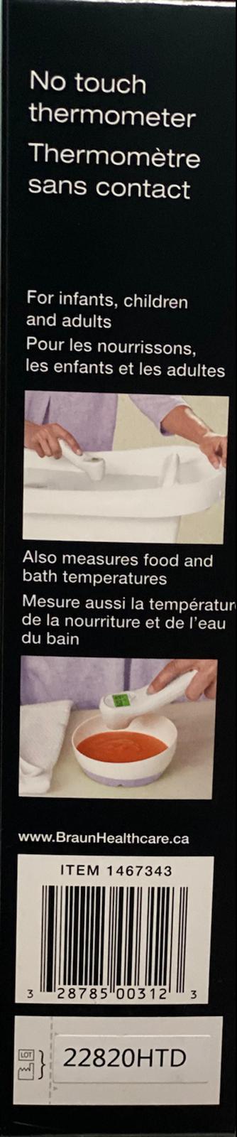 Braun ThermoScan No Touch Forehead Thermometer - BNT100CN (New Model)