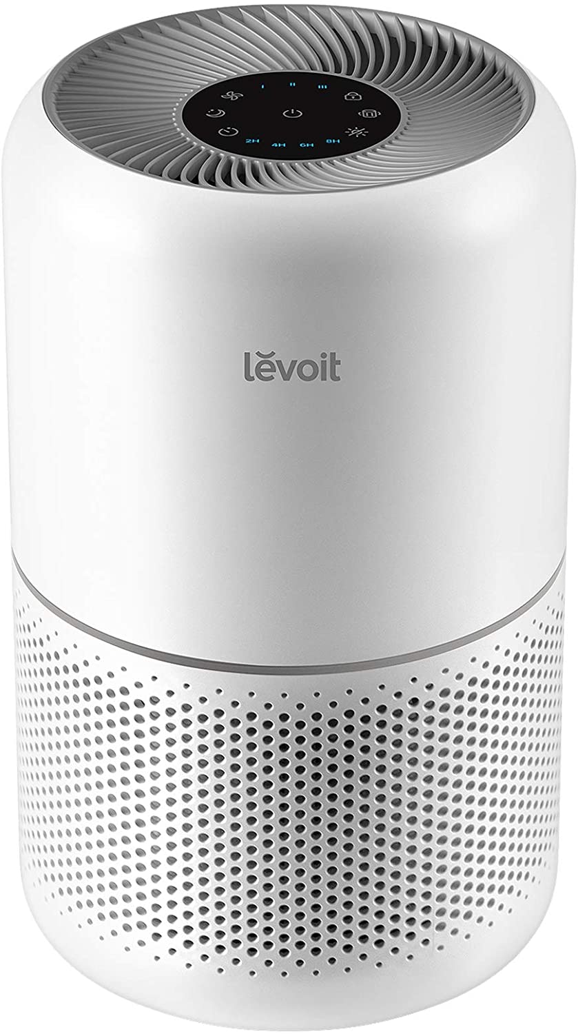 LEVOIT Air Purifier for Home Allergies and Pets Hair Smokers in Bedroom, H13 True HEPA Filter, 24db Filtration System Cleaner