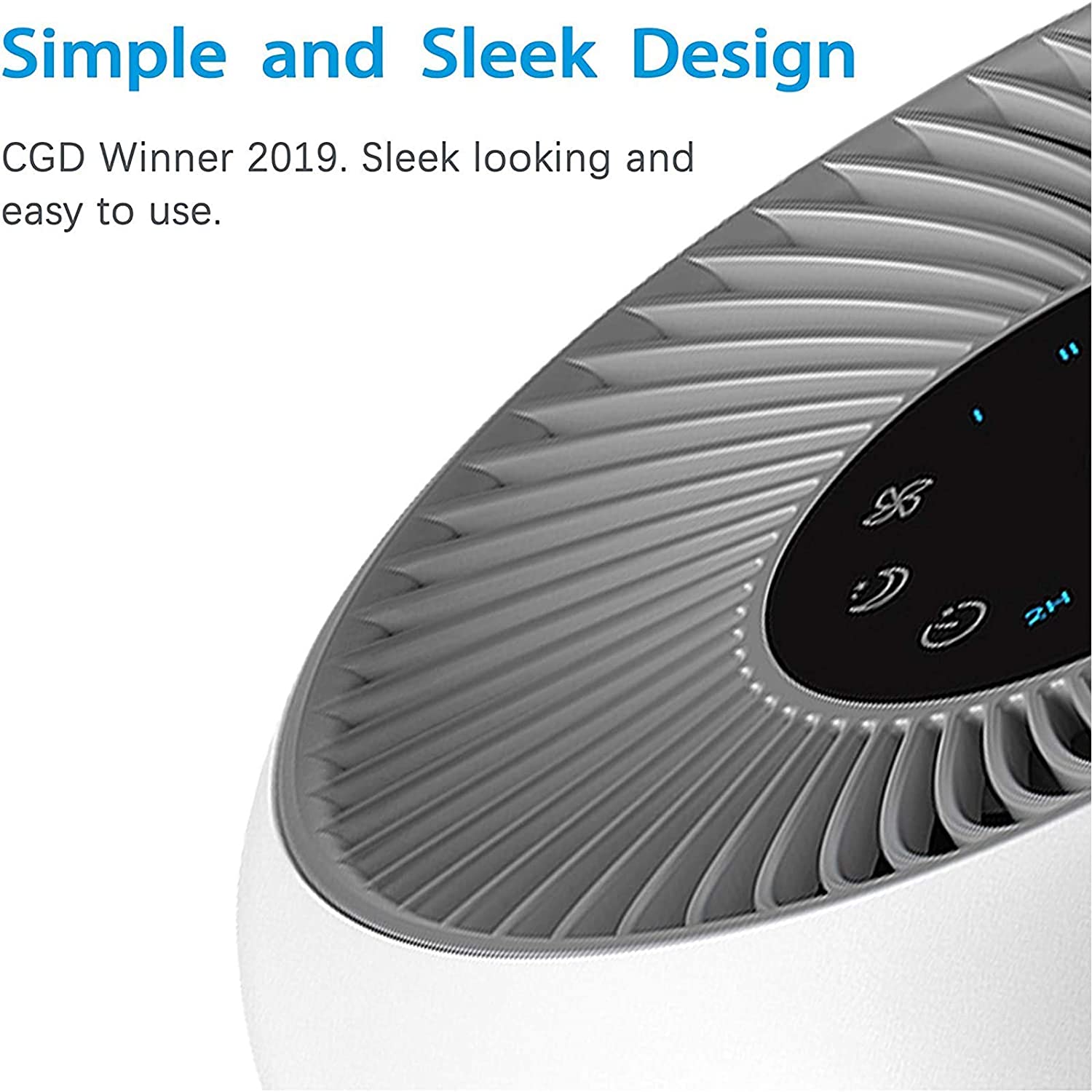 LEVOIT Air Purifier for Home Allergies and Pets Hair Smokers in Bedroom, H13 True HEPA Filter, 24db Filtration System Cleaner