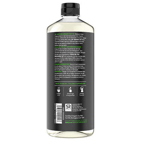 Sports Research Organic MCT Oil, 1.18L