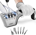 longzon [4 Stage] Knife Sharpener, Original Premium Polish Blades,4-in-1 Best Kitchen Knife Sharpener