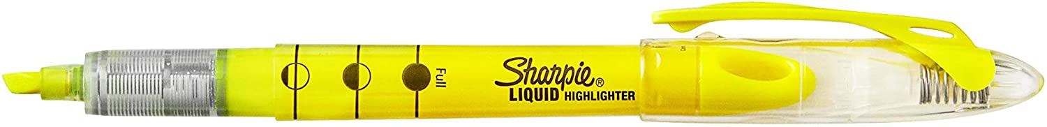 Sharpie ACCENT Highlighter, Liquid Highlighter Pen Chisel, 12 Pack, Fluorescent Yellow