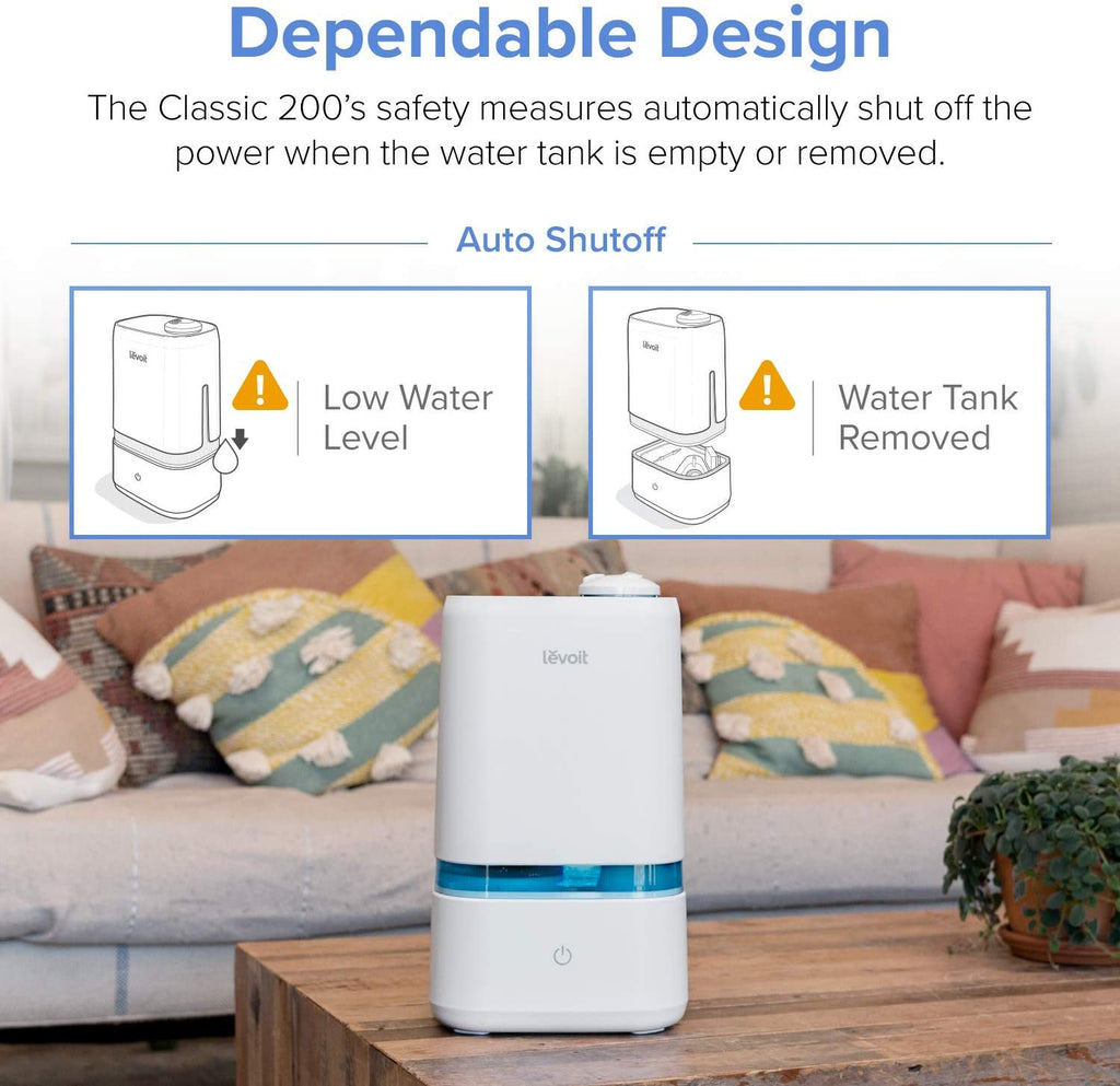 LEVOIT 4L Cool Mist Humidifier for Bedroom Baby, BPA Free, Quiet Ultrasonic Cold Air Humidifier