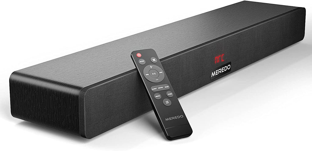 MEREDO Soundbar for TV with Built-in Subwoofer 150W 2.1CH with HDMI ARC/Bluetooth 5.0/Optical/AUX