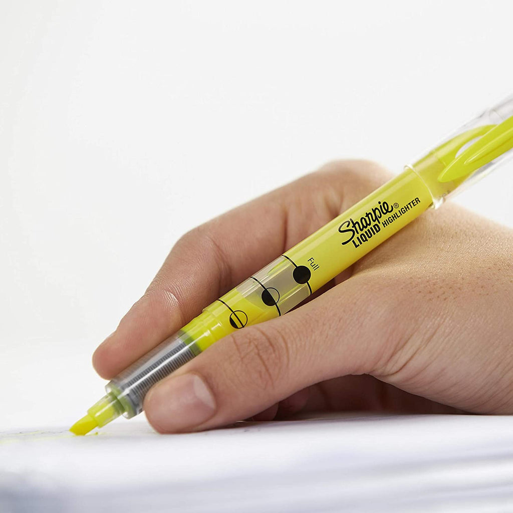 Sharpie ACCENT Highlighter, Liquid Highlighter Pen Chisel, 12 Pack, Fluorescent Yellow