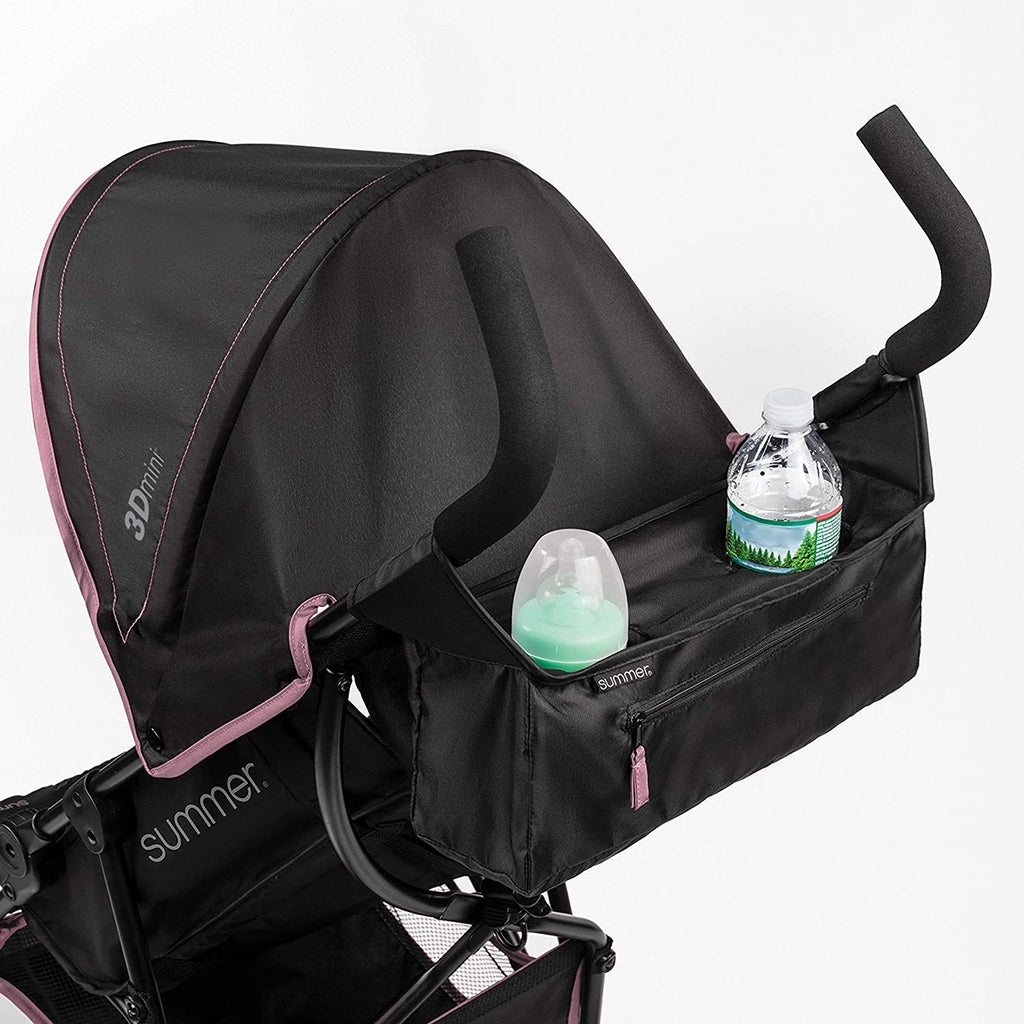 Summer 3Dmini Convenience Stroller, Pink Lightweight Infant Stroller with Compact Fold
