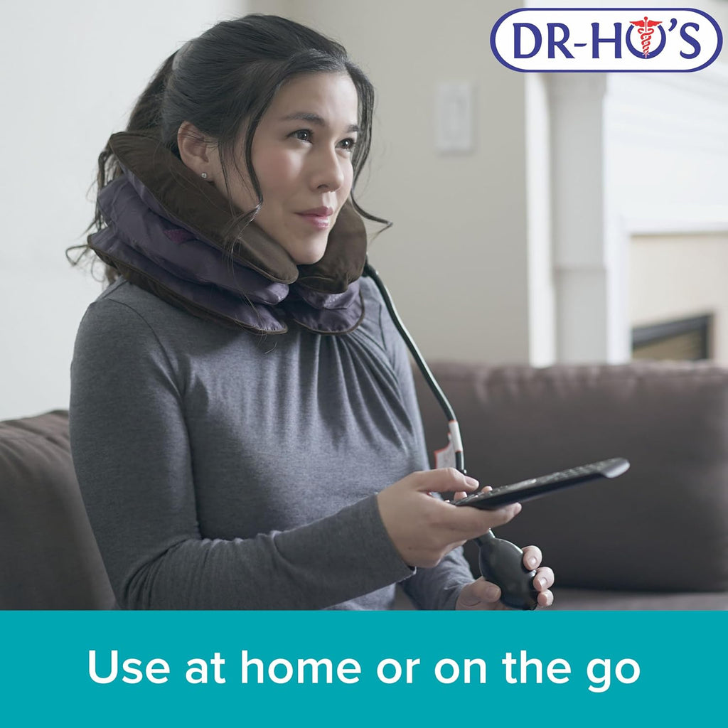 DR-HO’S Neck Comforter Inflatable Neck Support Pillow with Adjustable Air Chambers for Travel & Daily Comfort