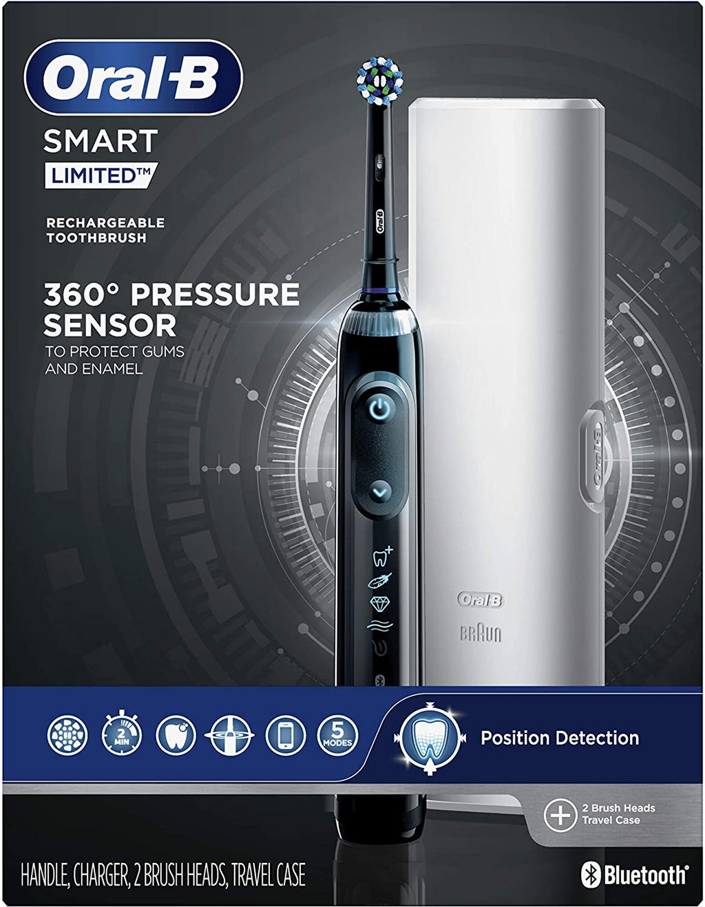 Oral-B Power Smart Limited Electric Toothbrush, Black, 1 Count