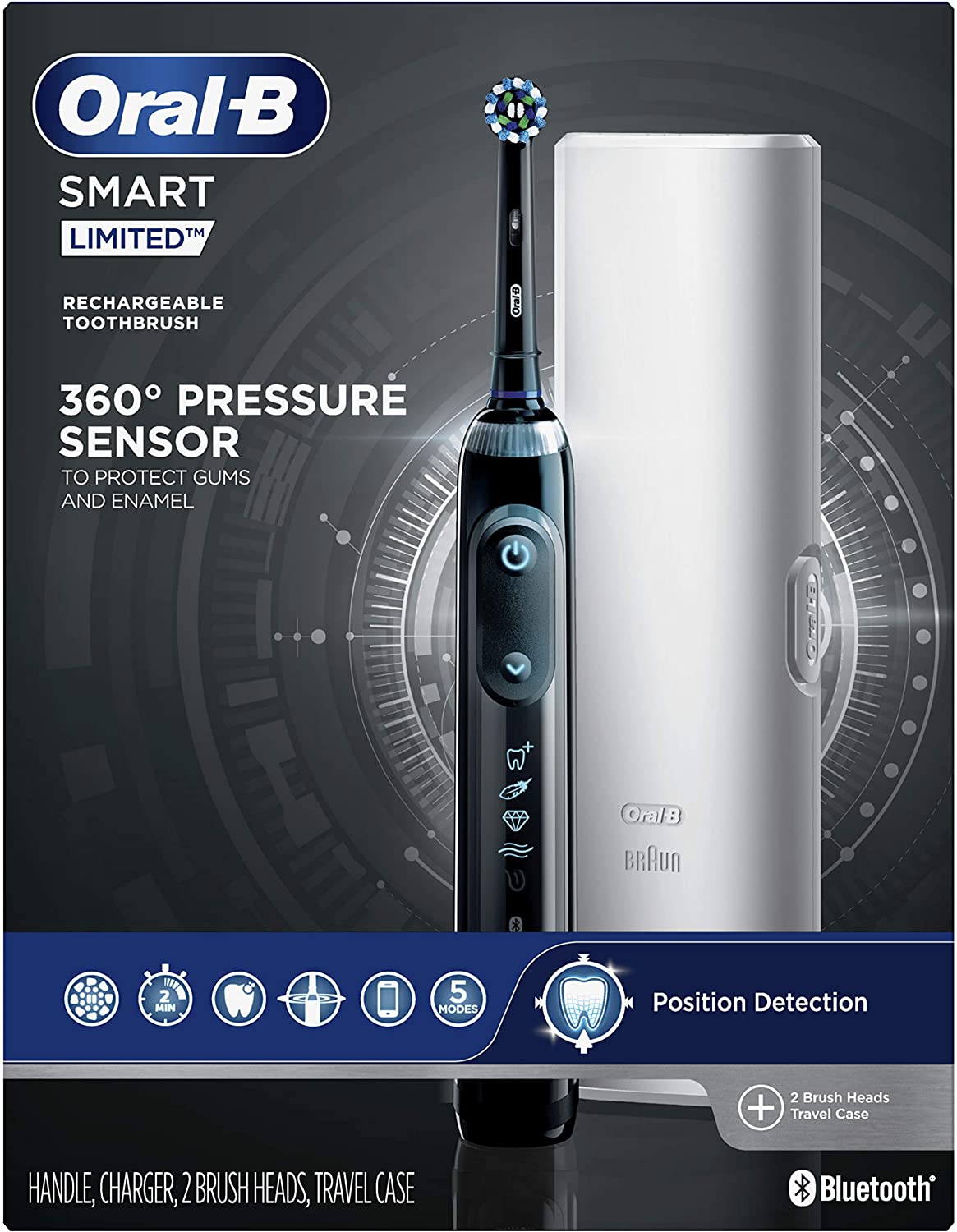 Oral-B Power Smart Limited Electric Toothbrush, Black, 1 Count