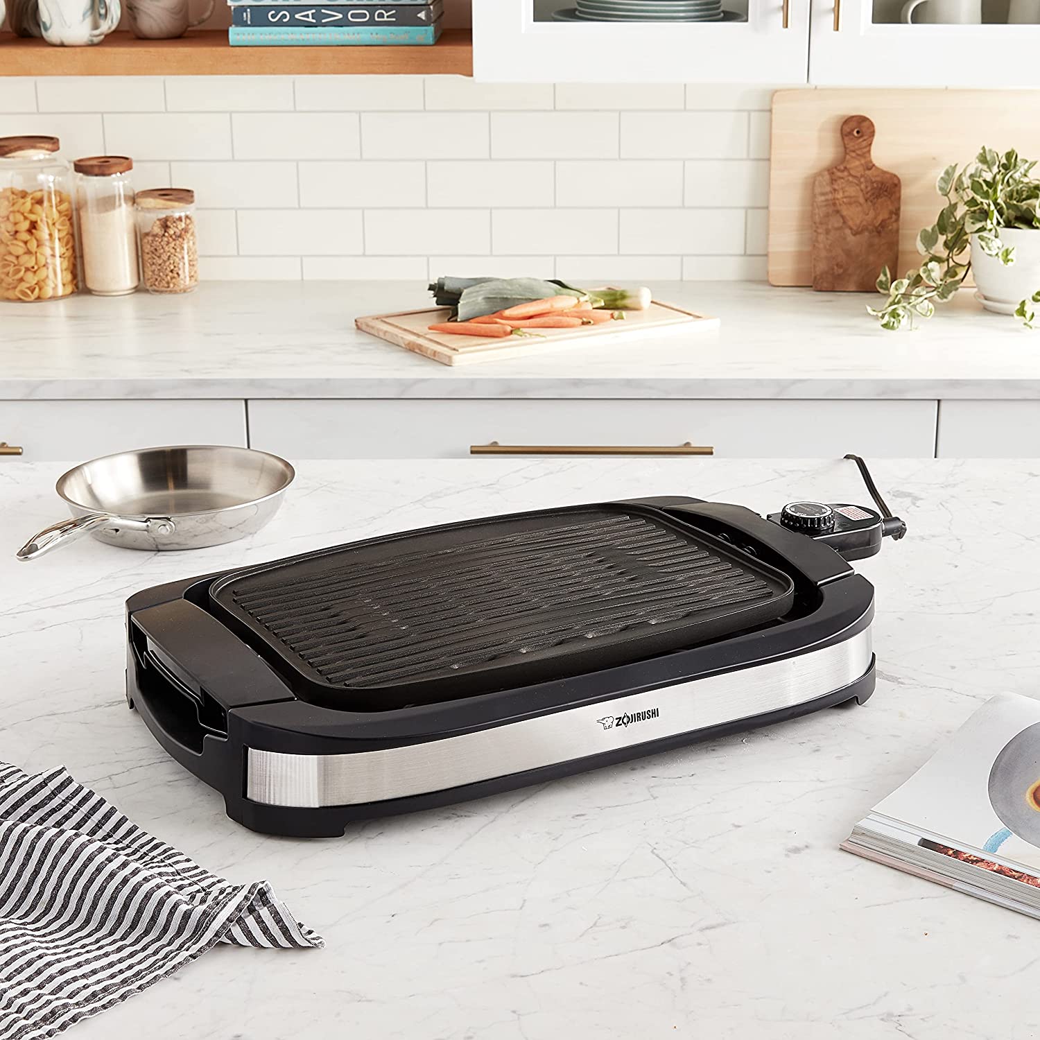 Zojirushi Electric Indoor Grill, Stainless Black