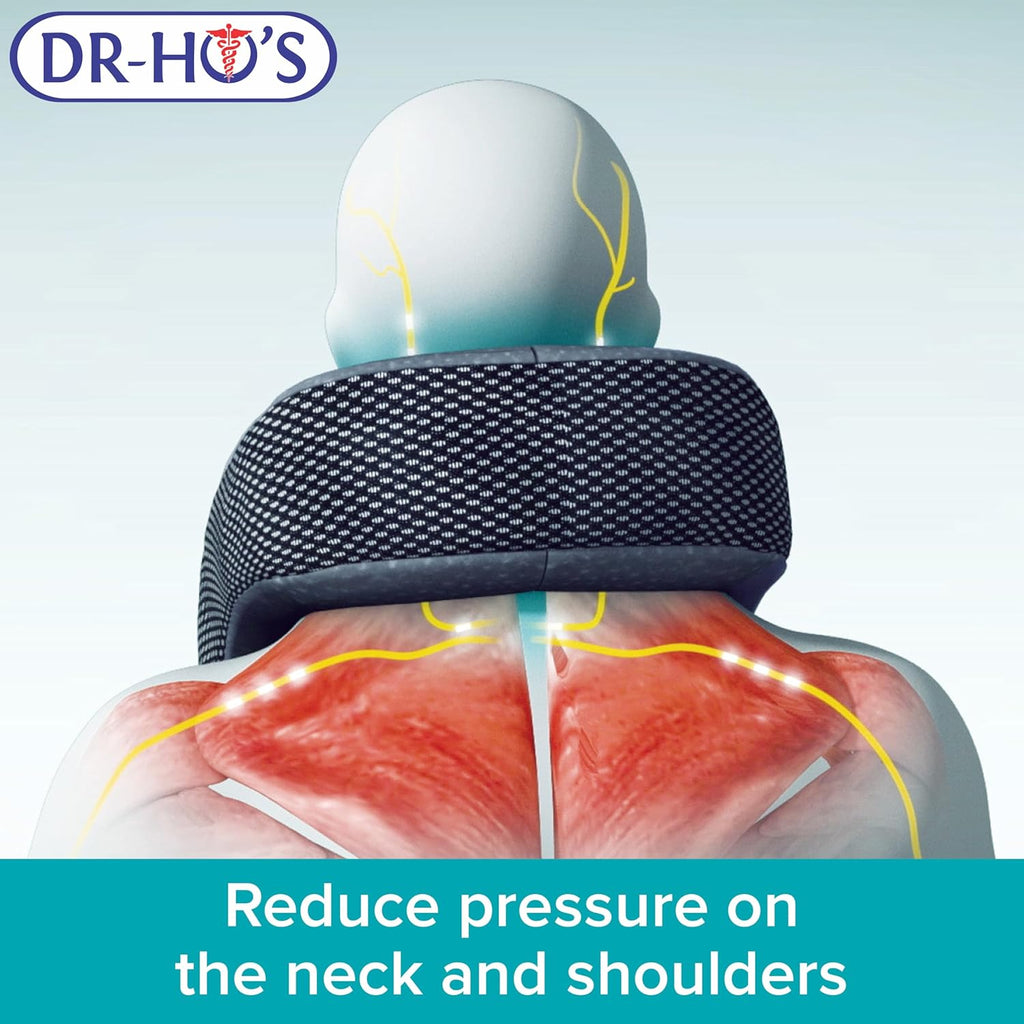 DR-HO’S Neck Comforter Inflatable Neck Support Pillow with Adjustable Air Chambers for Travel & Daily Comfort