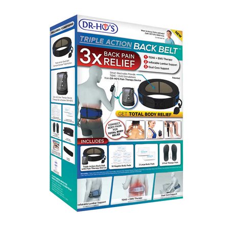 DR-HO’S Triple Action Back Belt TENS & EMS therapy with AMP technology