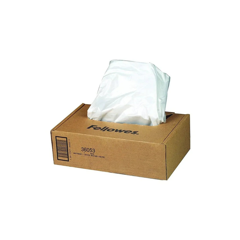 Fellowes Powershred Shredder Waste Bag, 9 Gallon, 100 Pack