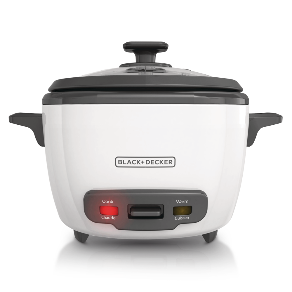 Black & Decker Non-Stick Rice Cooker & Steamer White, 16 Cups