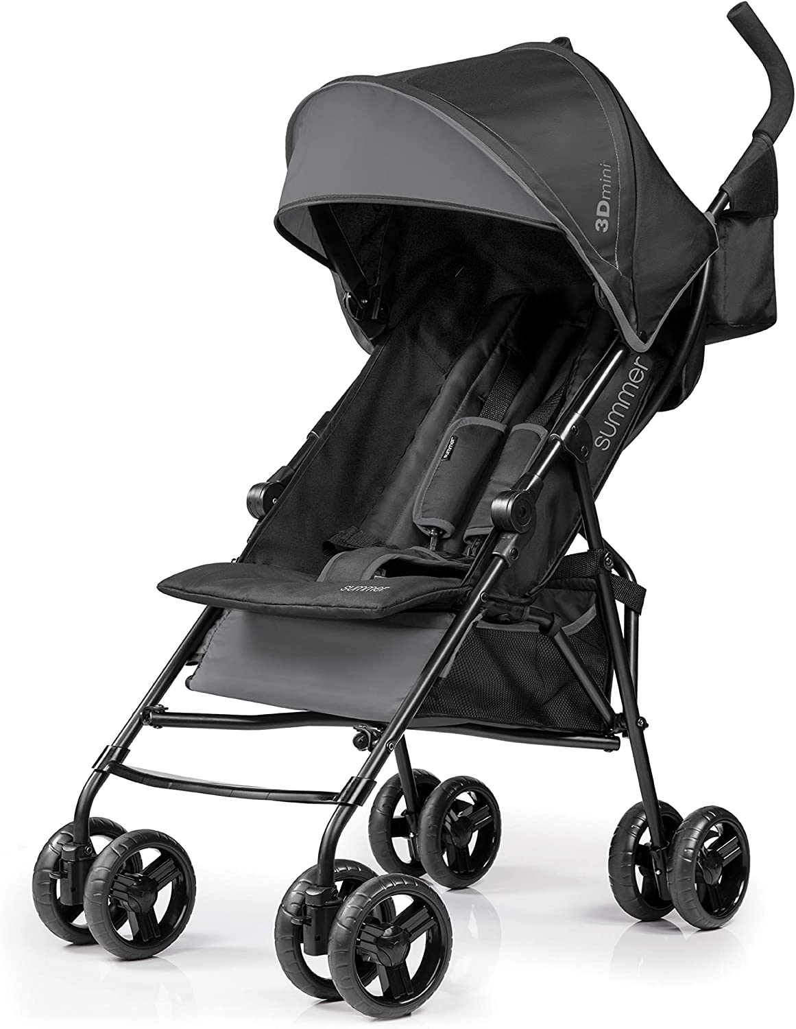 Summer 3Dmini Convenience Stroller, Pink Lightweight Infant Stroller with Compact Fold