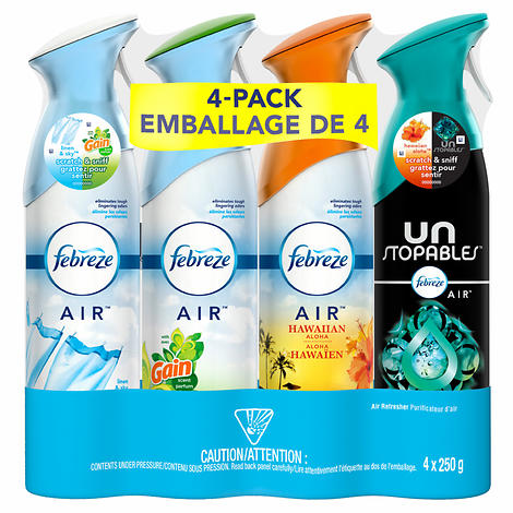 Febreze Air Refresher, Variety Pack, 4-count