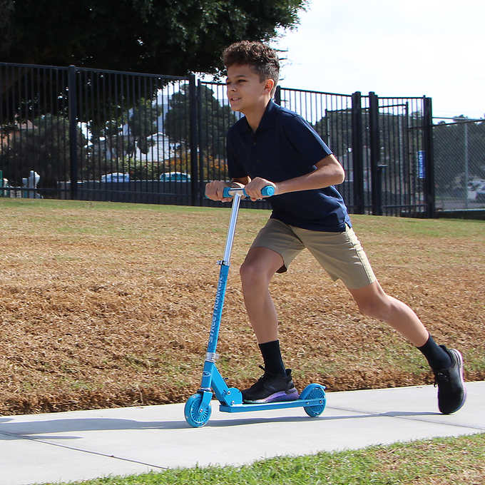 Street Runner Folding Kick Scooter with 120mm LED Wheels