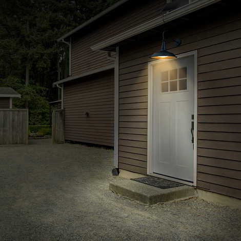 Sunforce Solar Wall Mounted Gooseneck Light