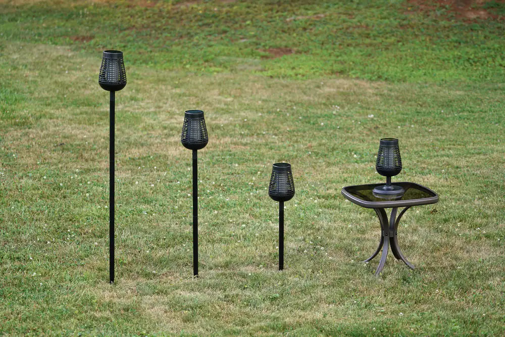 PIC Solar Insect Killer Torch Bug Zapper & Mosquito Repellent
